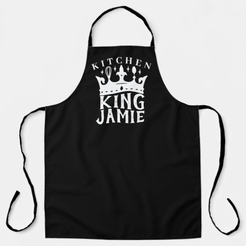 kitchen king quote custom name apron