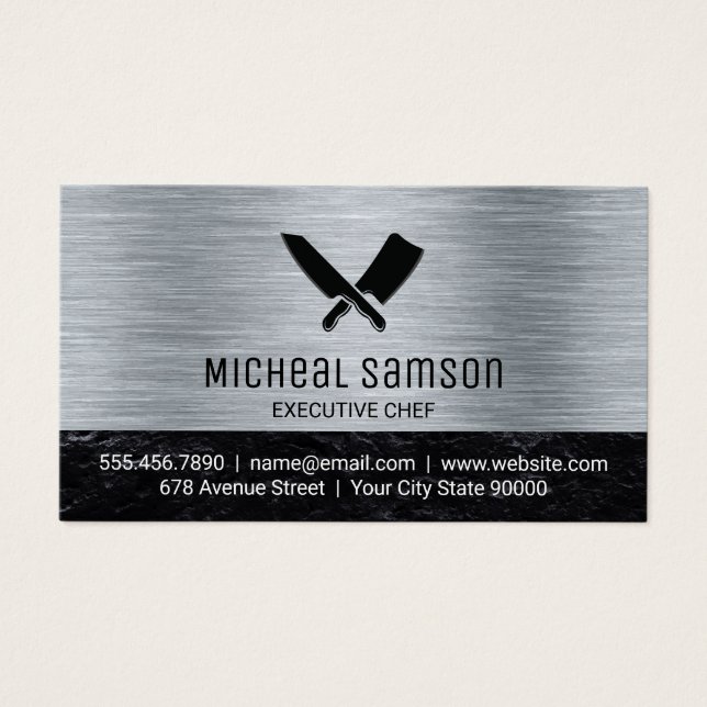 Kitchen Knives | Metal Brushed (Front)