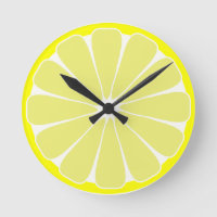 Kitchen Lemon Fruit Wall Clock Gift