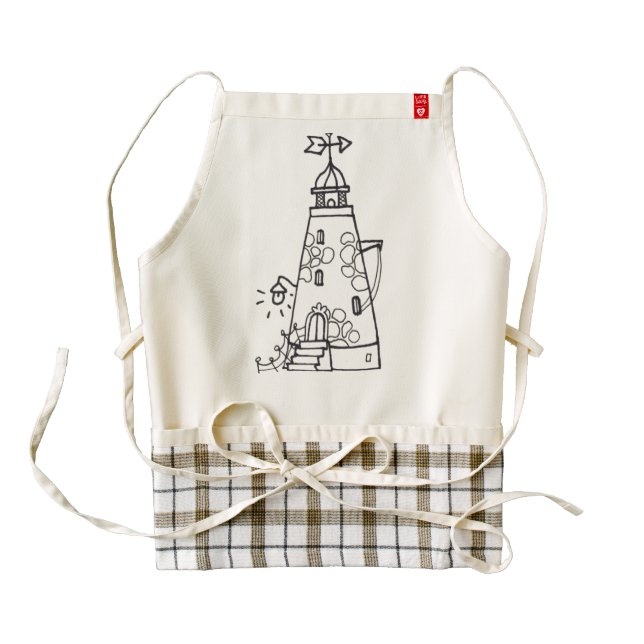 KITCHEN LIGHTHOUSE ZAZZLE HEART APRON (Front)