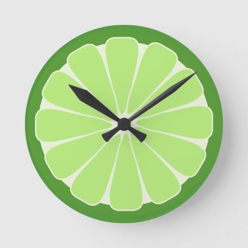 Kitchen Lime Slice Wall Clock Gift