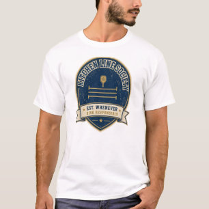 Kitchen Line Society Pickleball Badge – Dink Humor T-Shirt