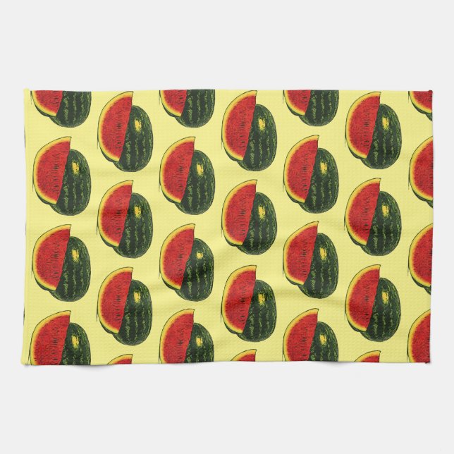 Kitchen linen torchon fruit watermelon towel (Horizontal)