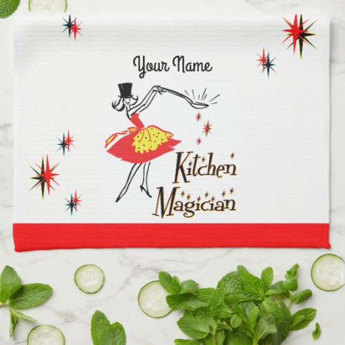 Kitchen Magician Custom Retro Cooking Towel