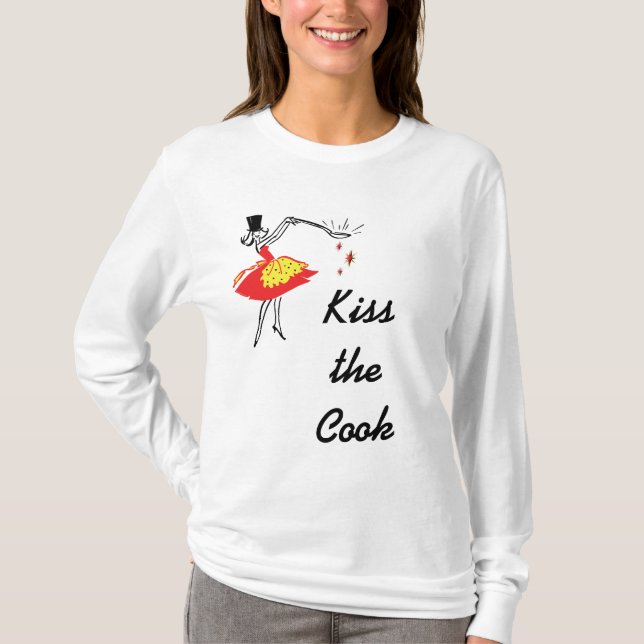Kitchen Magician Personalizable Cooking Art T-Shirt (Front)