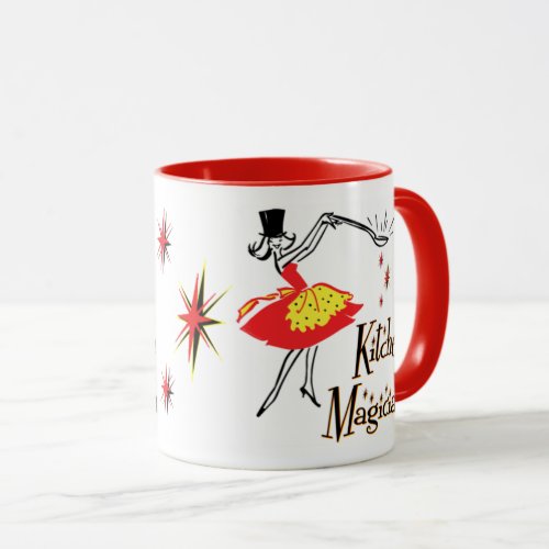 Kitchen Magician Retro Cooking Art Mug