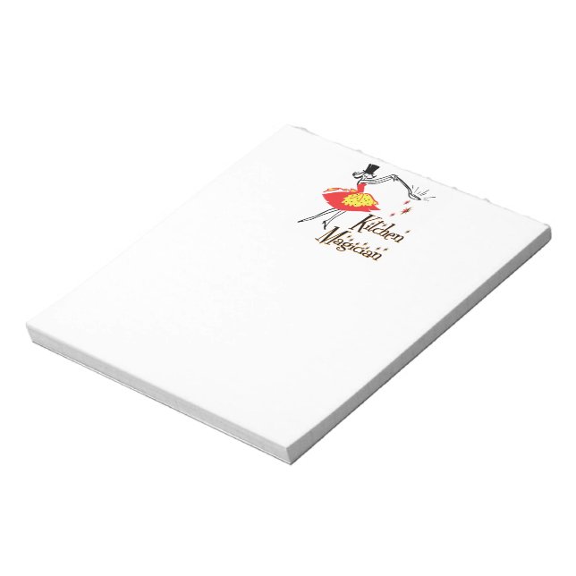 Kitchen Magician Retro Cooking Art Notepad (Rotated)