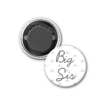 Kitchen Magnet | Big Sis Sister Photo Holder by clever_bits at Zazzle