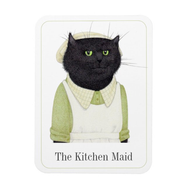 KITCHEN MAID CAT 3x4 Flexible Magnet + Text II (Vertical)