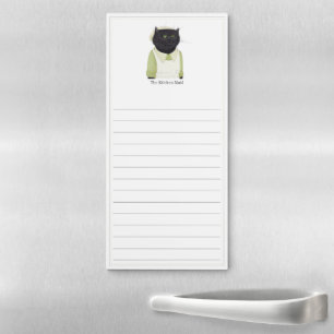 KITCHEN MAID CAT Magnetic Notepad + Lines