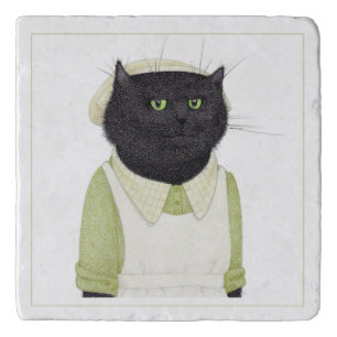 KITCHEN MAID CAT Marble Stone Trivet II