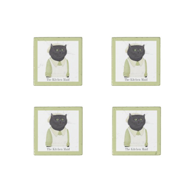 KITCHEN MAID CAT Primed Marble Magnets + Text (Front)