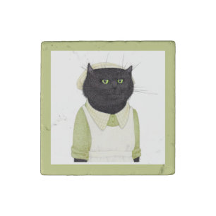 KITCHEN MAID CAT Primed Marble Stone Magnet
