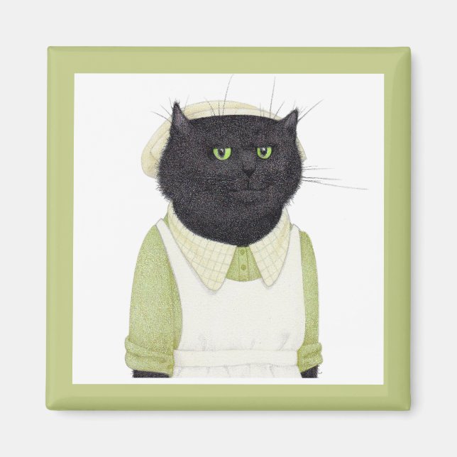 KITCHEN MAID CAT Square Magnet  (Front)