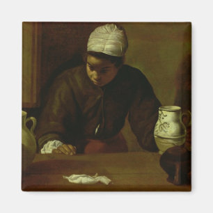 Kitchen Maid with the Supper at Emmaus, c.1618 Magnet