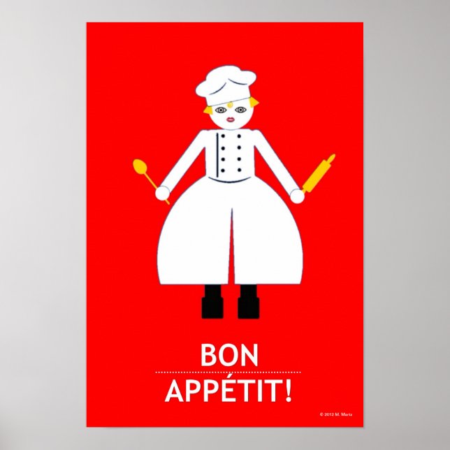 Kitchen Martzkin “ Bon Appétit!” Poster (Front)