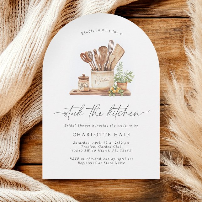 Kitchen Modern Bridal Shower Invitation (Creator Uploaded)