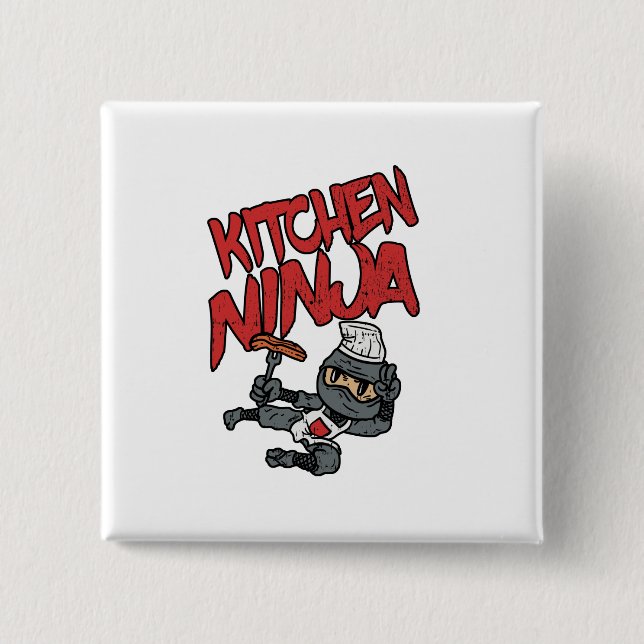 Kitchen Ninja Cooking BBQ Button (Front)