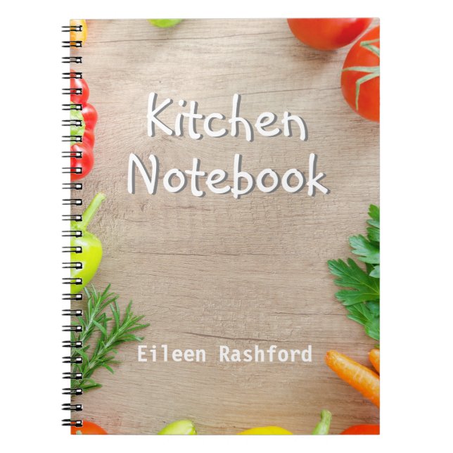 Kitchen Notes with Recipient's Name Notebook (Front)