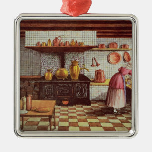 Kitchen of the Hotel St.Lucas Metal Ornament