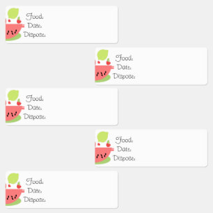 Kitchen Organization Watermelon Food Labels 
