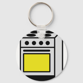kitchen oven stove icon keychain