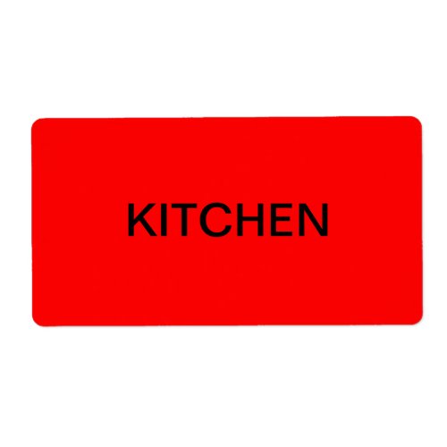 Kitchen Packing  Moving Label