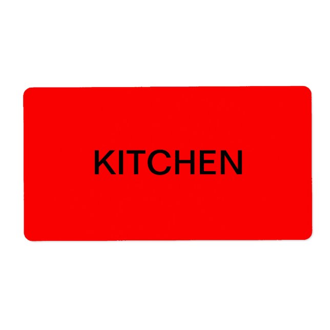 Kitchen Packing & Moving Label (Front)