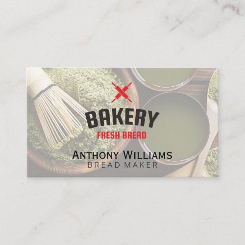 Kitchen  Pastry Chef  Wood  Utensils Business Card