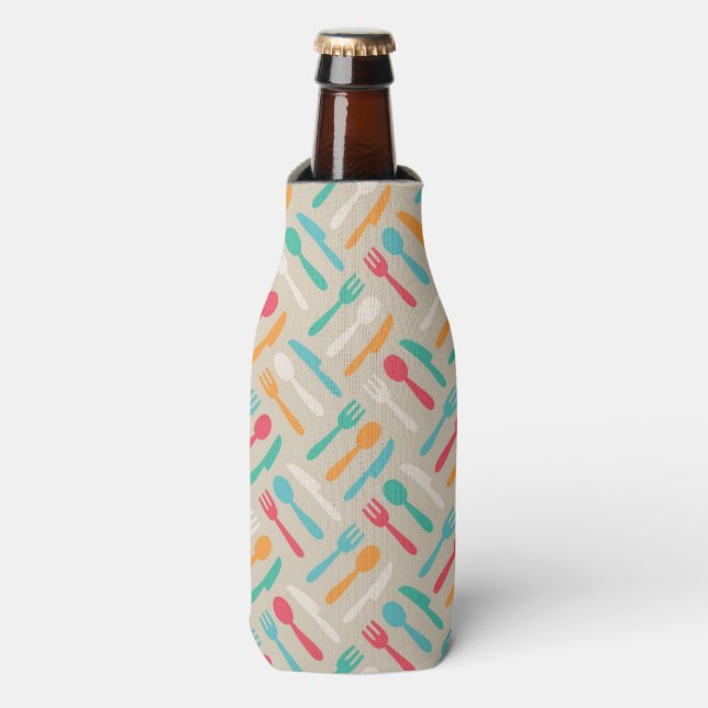Kitchen pattern 3 bottle cooler (Bottle Front)