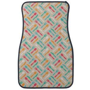 Kitchen pattern 3 car mat