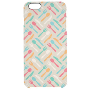 Kitchen pattern 3 clear iPhone 6 plus case
