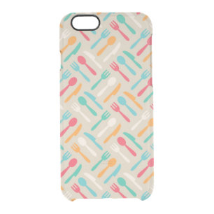 Kitchen pattern 3 clear iPhone 6/6S case