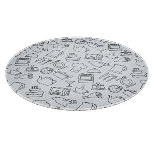 Kitchen Pattern 4 Cutting Board