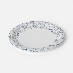 Kitchen Pattern 4 Paper Plates