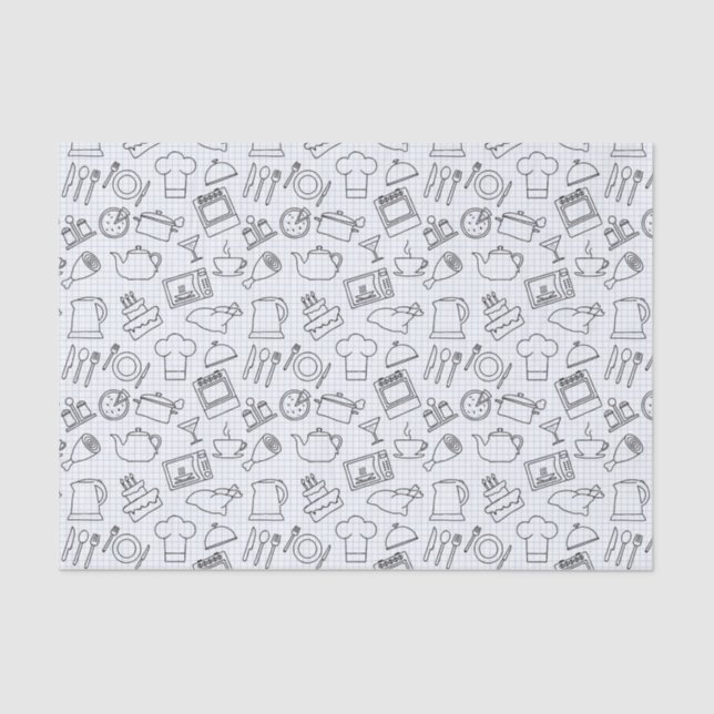 Kitchen Pattern 4 Tissue Paper (Front)