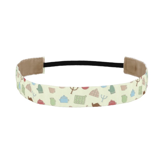 Kitchen pattern athletic headband (Front)