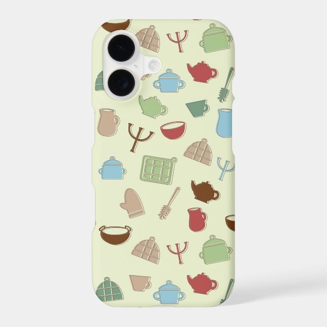 Kitchen pattern iphone case (Back)