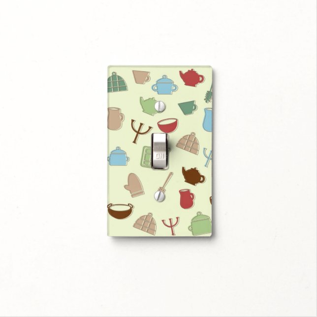 Kitchen pattern light switch cover (In Situ)