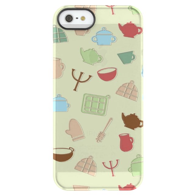 Kitchen pattern uncommon iPhone case (Back)
