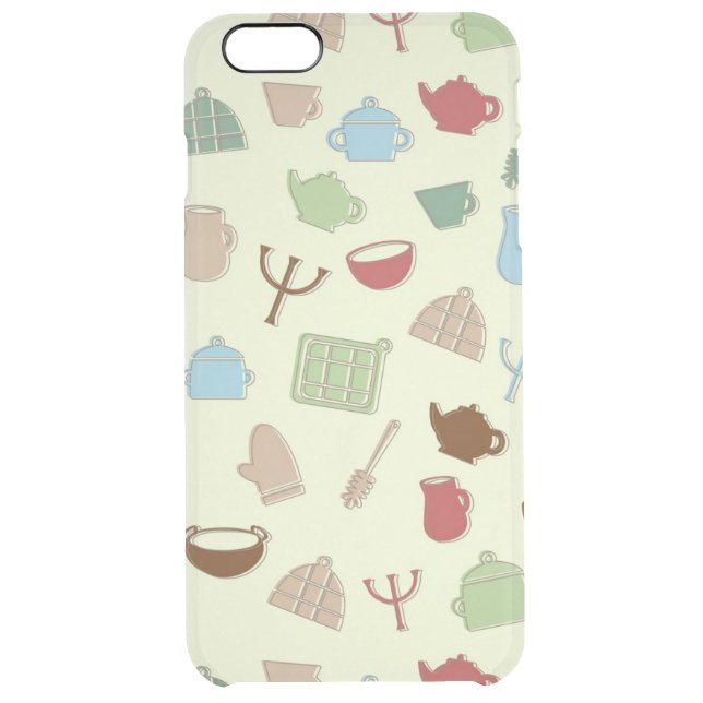 Kitchen pattern uncommon iPhone case (Back)
