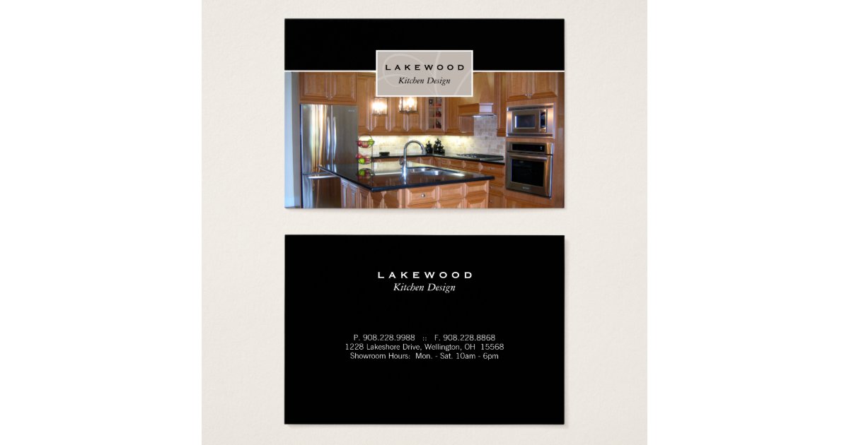 kitchen design business cards