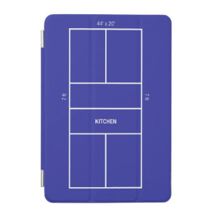 Kitchen Pickleball Court Diagram iPad Mini Cover