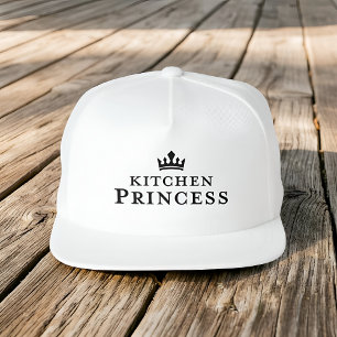 Kitchen Princess Pickleball Cute Crown Gift Snap Back Hat