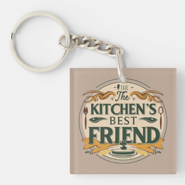 Kitchen Pup Pal Keychain (Front)