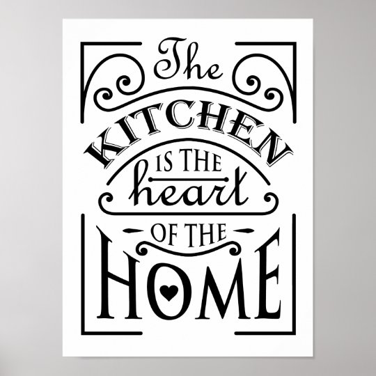 Kitchen quote design poster