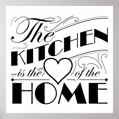 Kitchen quote design poster