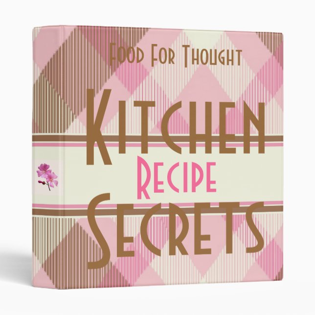 Kitchen Recipe Secrets Binder (Front/Spine)