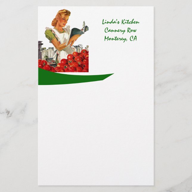 Kitchen Recipes Personal Stationery EZ2Customize (Front)
