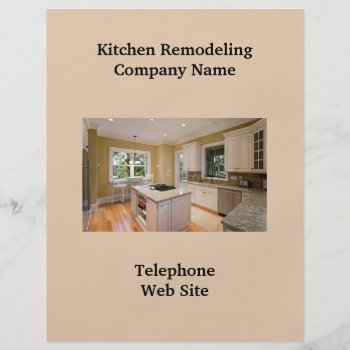 Kitchen Remodeler2 Business Flyer by josephspallone at Zazzle